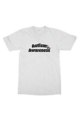 Autism Awareness White T-Shirt